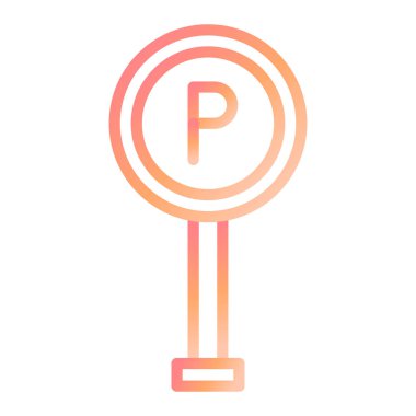 park simgesi vektör illüstrasyonu