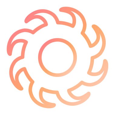 Güneş Simgesi Vektör illüstrasyonu