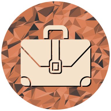 evrak çantası simgesi, vektör illüstrasyonu