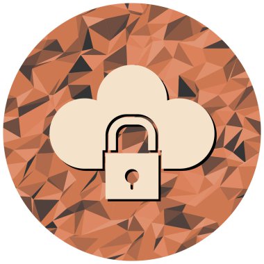 Bulut Güvenliği. Basit illüstrasyon