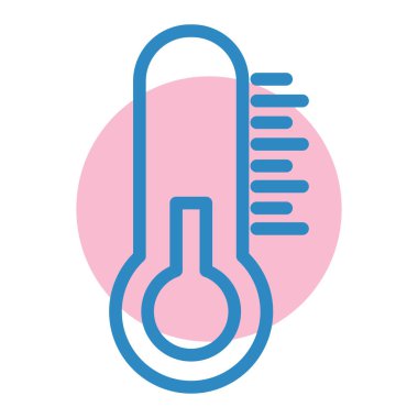 Termometre. Web simgesi basit tasarım