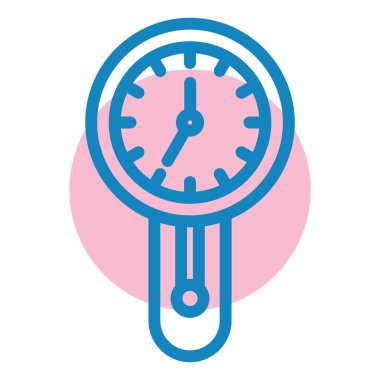 Saat simgesi vektör illüstrasyonu