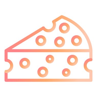 Peynir modern ikon vektör illüstrasyonu 