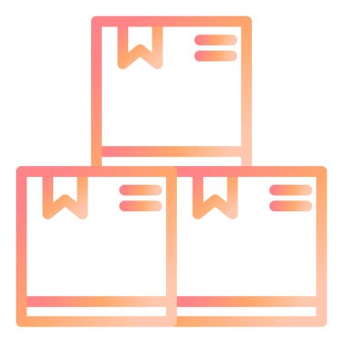 Teslimat. Web simgesi basit illüstrasyon