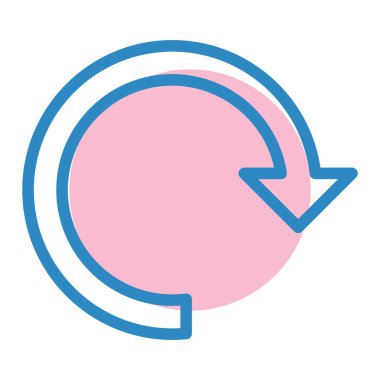 Yenile. Web simgesi basit illüstrasyon