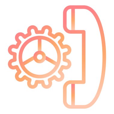 Telefon ayarı simge vektör çizim