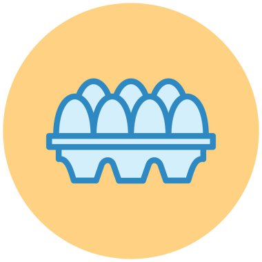 Yumurtalar. Web simgesi basit illüstrasyon