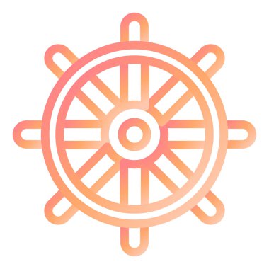 Dümen. Web simgesi basit illüstrasyon