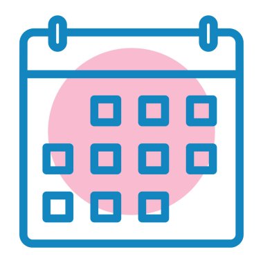 Takvim. Web simgesi basit illüstrasyon