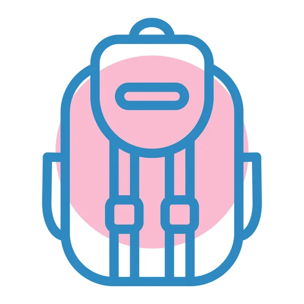 Mochila Icono Web Ilustración Simple — Vector de stock