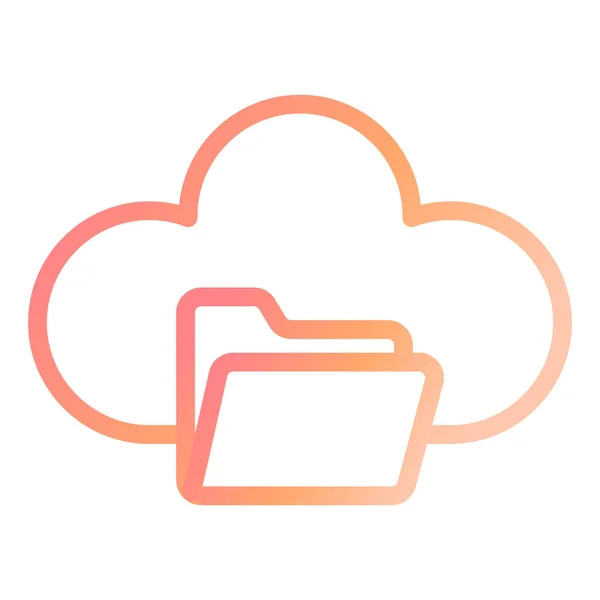 Icône Vectorielle Stockage Cloud — Image vectorielle
