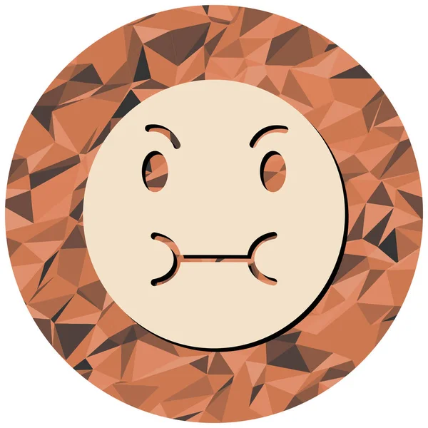 Komik bir çizgi film suratının vektör çizimi