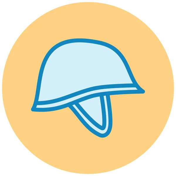 ヘルメット Webアイコンシンプルなイラスト — ストックベクタ