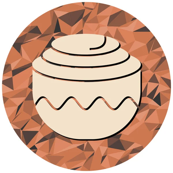 Illustration Cake Plate — Image vectorielle