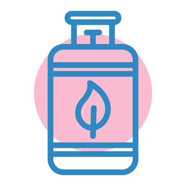 Vector Illustration Gas Bottle Icon — Stock Vector