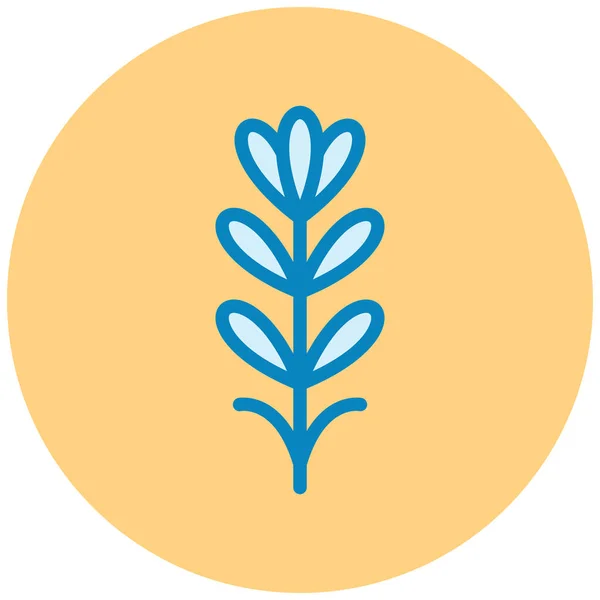 Növény Web Ikon Egyszerű Illusztráció — Stock Vector