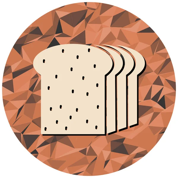 Bread Icon Flat Illustration Burger Vector Icons Web Design — Image vectorielle