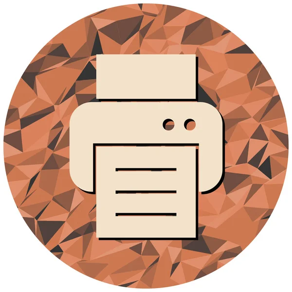 Yazıcı. Web simgesi basit illüstrasyon