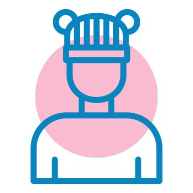 avatar. Web simgesi basit illüstrasyon