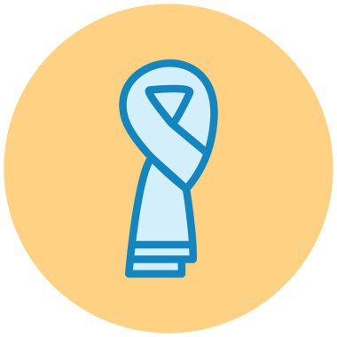 Rozetin basit yassı simgesinin vektör çizimi