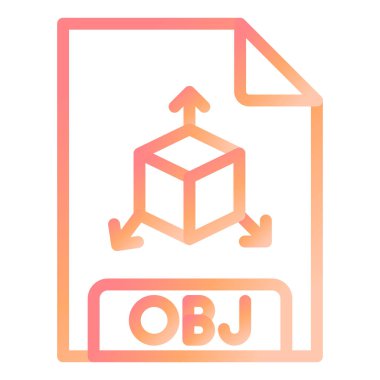 dosya biçimi simgesi, vektör illüstrasyonu