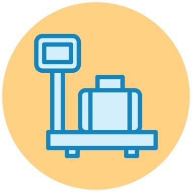 bagaj. Web simgesi basit illüstrasyon