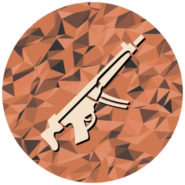 silah simgesi, vektör illüstrasyonu