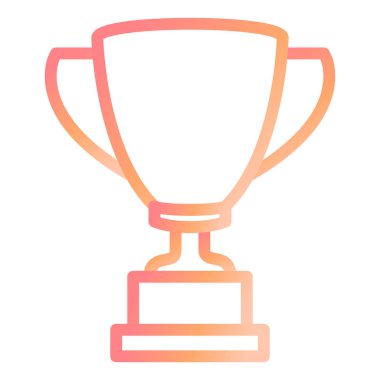 Kupa ikonu. Web tasarımı için ödül kupa vektör simgelerinin basit illüstrasyonu