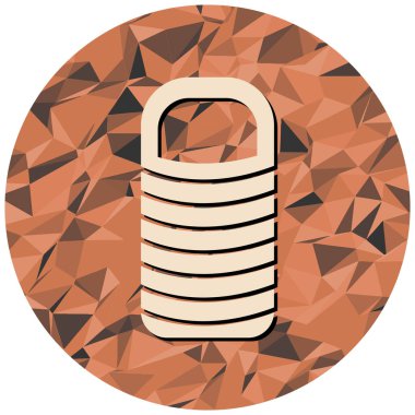 uyku tulumu simgesi, vektör illüstrasyonu basit tasarım