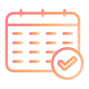 Takvim vektörü simgesi düzenlenebilir çizgi çizgisi pictogram sembolü