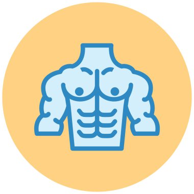 İnsan vücudu. Basit illüstrasyon