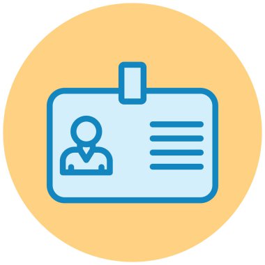 Kimlik kartı. Basit resimleme