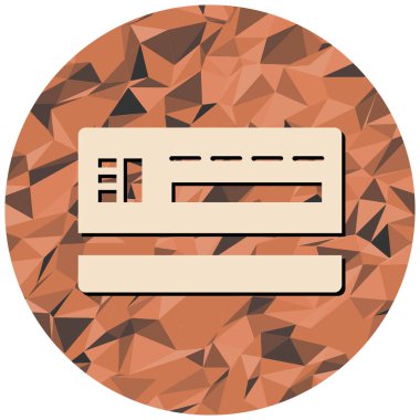 İzole edilmiş simge renkli düğmenin çizimi