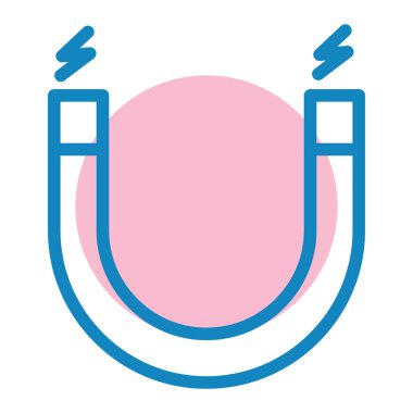 Mıknatıs Web simgesi basit illüstrasyon