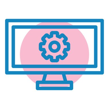 Bilgisayar monitörü. Web simgesi