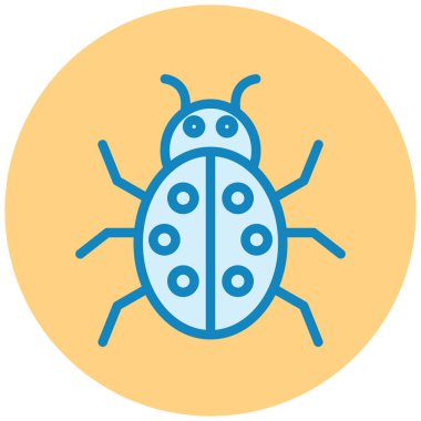 Böcek. Web simgesi basit illüstrasyon