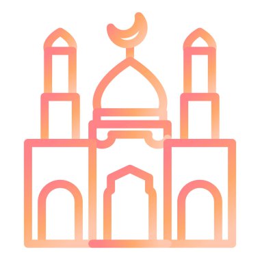 cami modern simge vektör illüstrasyonu 