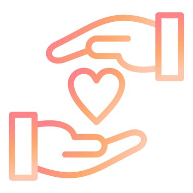 hayır ve bağış hattı vektör simgesi.