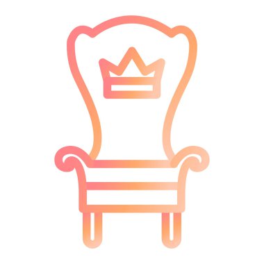 Bir sandalyenin vektör illüstrasyonu