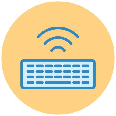 Kablosuz. Web simgesi basit illüstrasyon