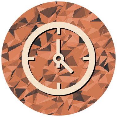 Saat simgesi vektör illüstrasyonu