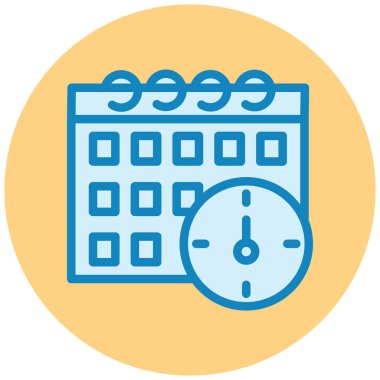 Takvim. Web simgesi basit illüstrasyon