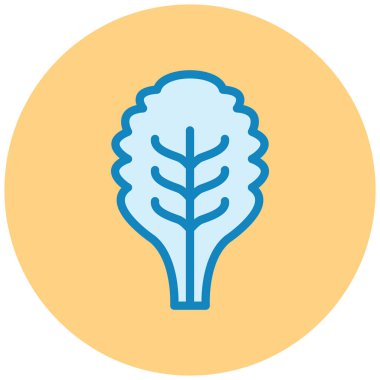 Yaprak simgesi, vektör illüstrasyonu basit tasarım