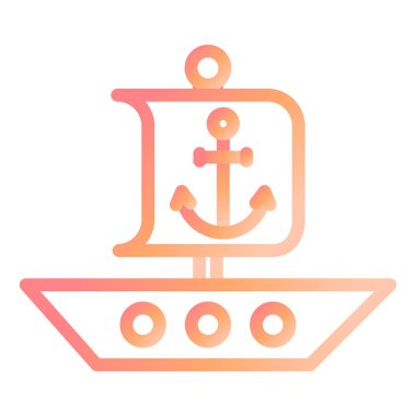 bayrak ikonu vektör illüstrasyonu 