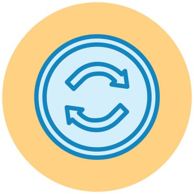 Yenile. Web simgesi basit illüstrasyon