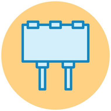 tahta simgesi, vektör illüstrasyonu