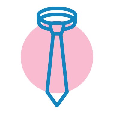 Kravat. Web simgesi basit illüstrasyon