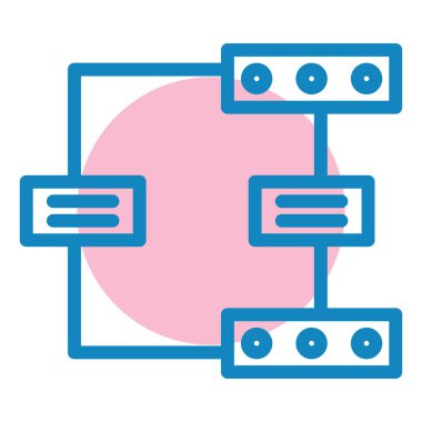 Ağ Paylaşımı. Vektör illüstrasyonu