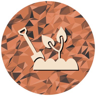 kürek simgesi vektör illüstrasyonu