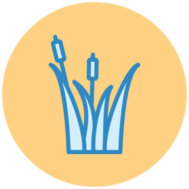 Lale. Web simgesi basit illüstrasyon